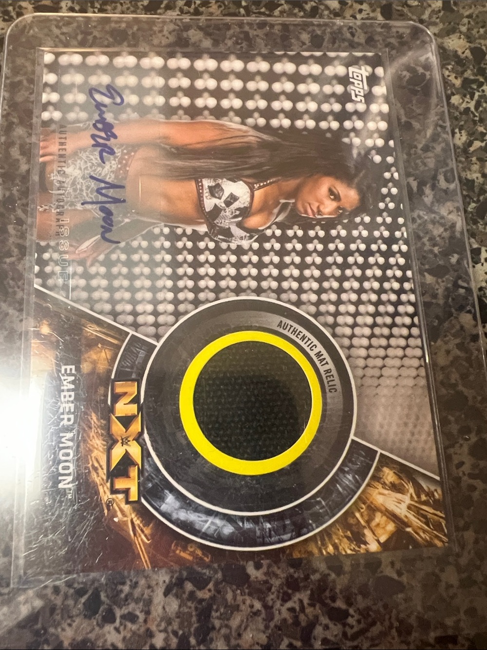 2018 Topps Ember Moon Autograph Ring Mat Card - 1/10 WWE NXT